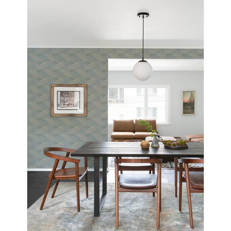 A-Street Prints Presley Slate Tessellation Wallpaper