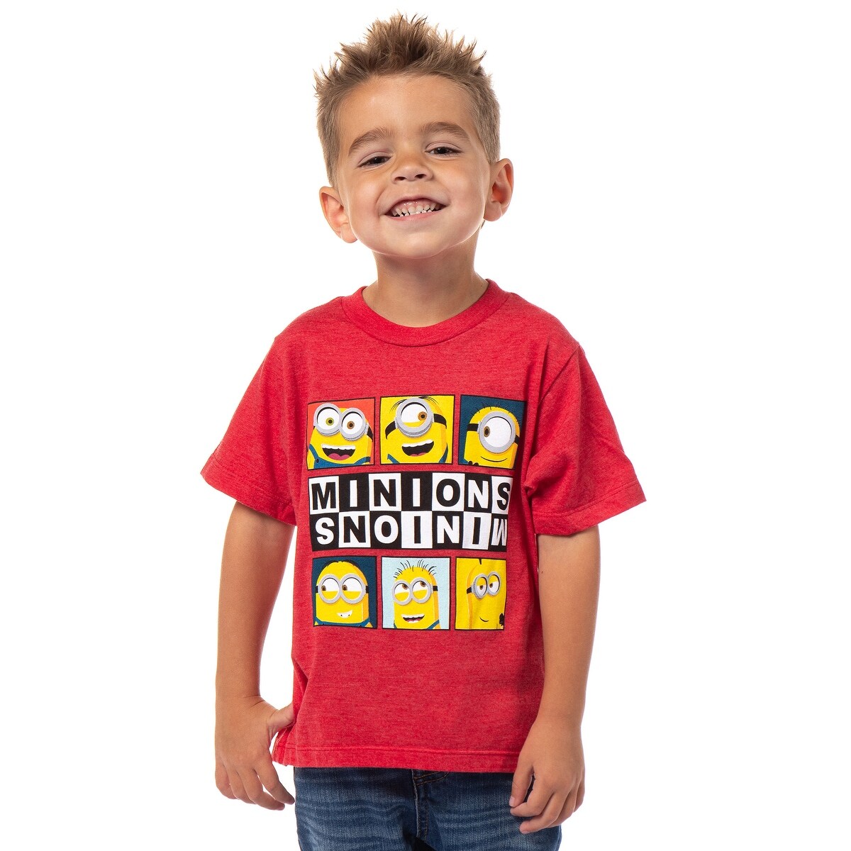 Minions Movie Toddler Boys' Character Grid Kids Graphic Print