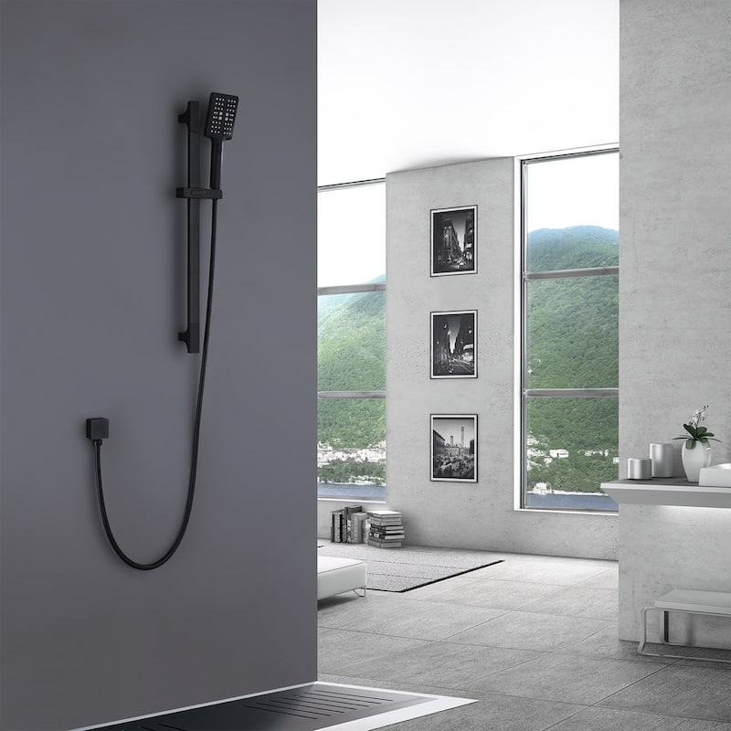 3-Function Wall Mounted Multi-Function Handheld Shower with Slide Bar