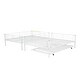 preview thumbnail 7 of 95, Metal Bunk Bed with Trundle and Guardrail, Convertible to Two Beds