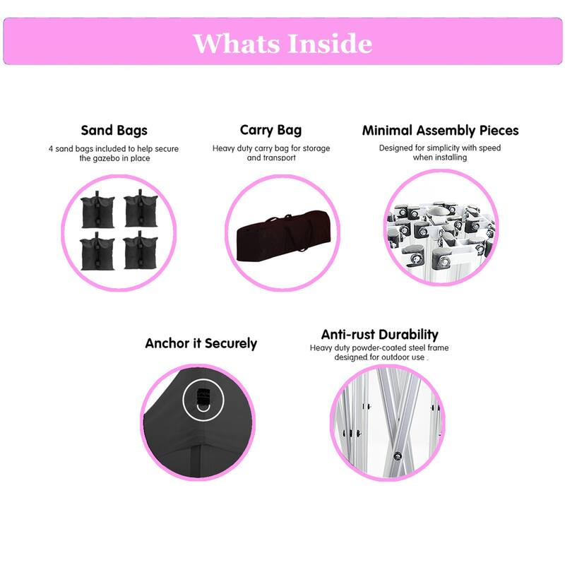 10x20 EZ Pop Up Canopy Outdoor Portable Party Folding Tent