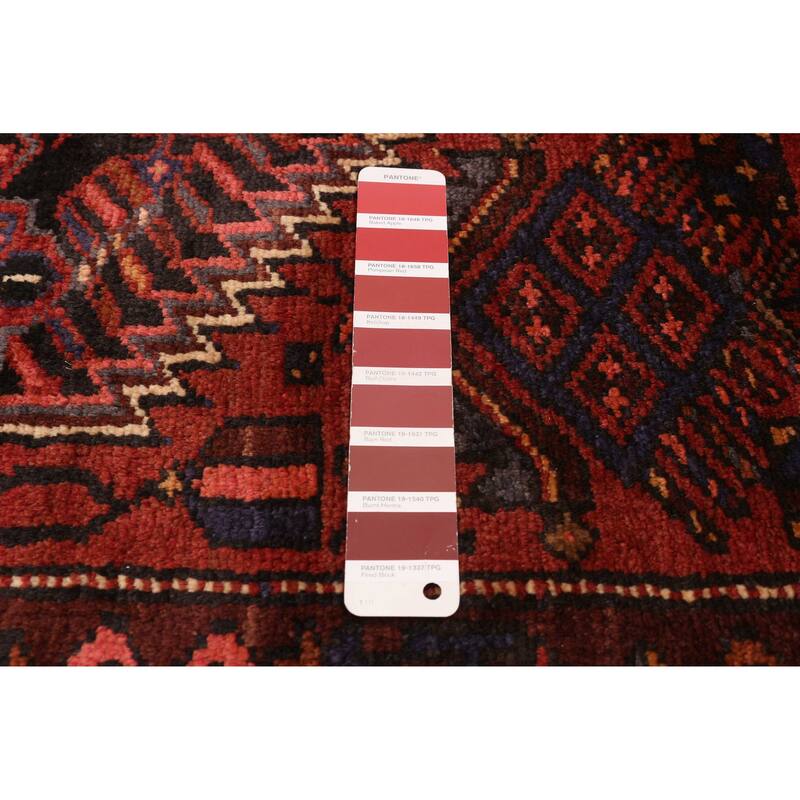 ECARPETGALLERY Hand-knotted Andelz Red Wool Rug - 4'11 x 9'1