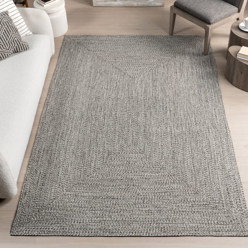 Nuloom Wynn Braided Indoor/Outdoor Area Rug - 5' x 8' - Salt and Pepper