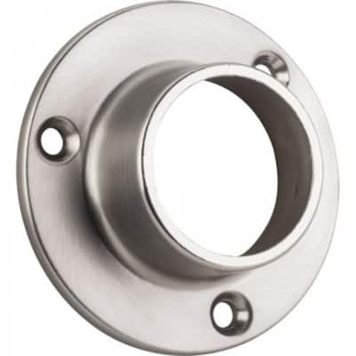 Hardware Resources Closed Screw In Closet Rod Mounting Bracket for