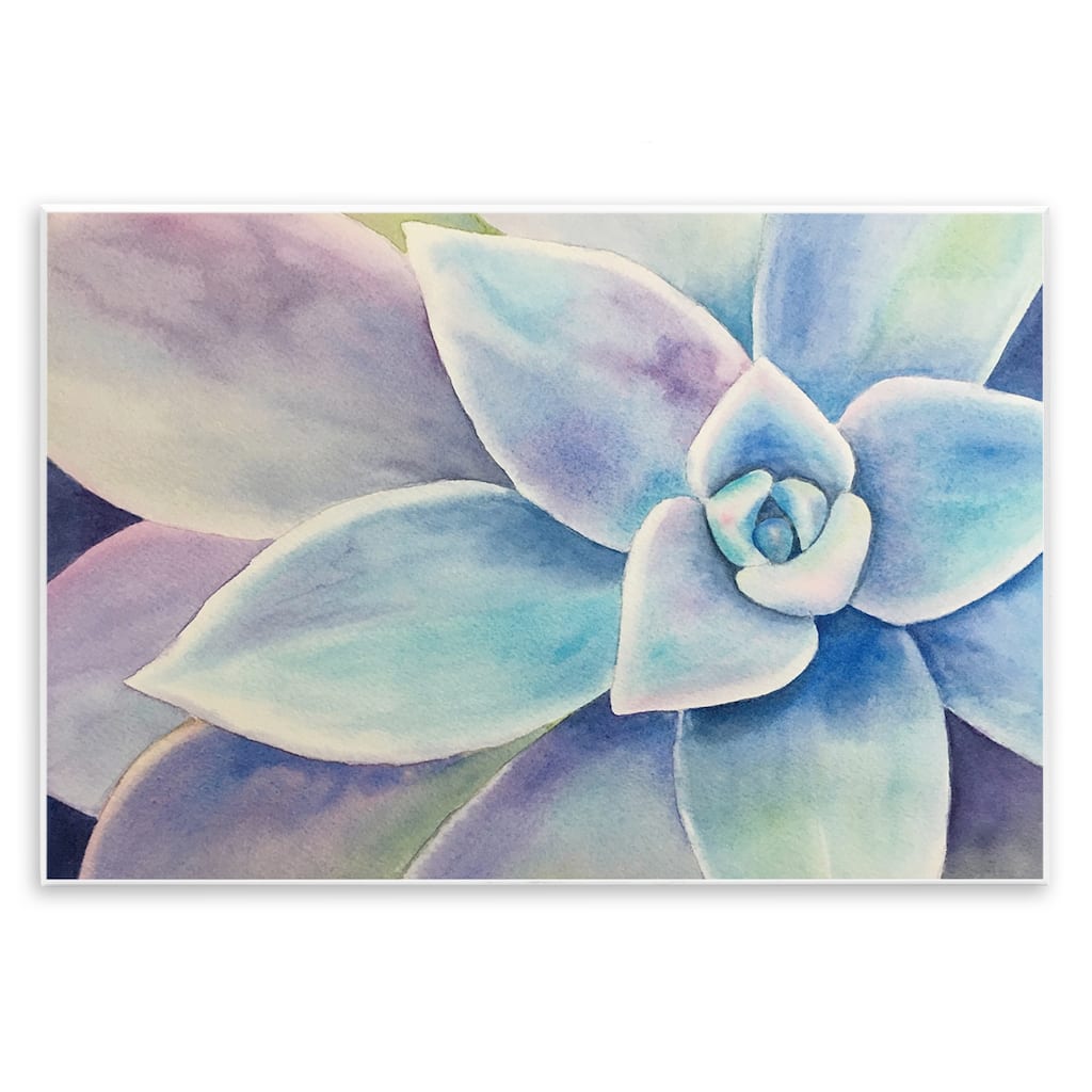Stupell Cool Toned Succulent Leaves Wall Plaque Art Design By Stephanie Fielden