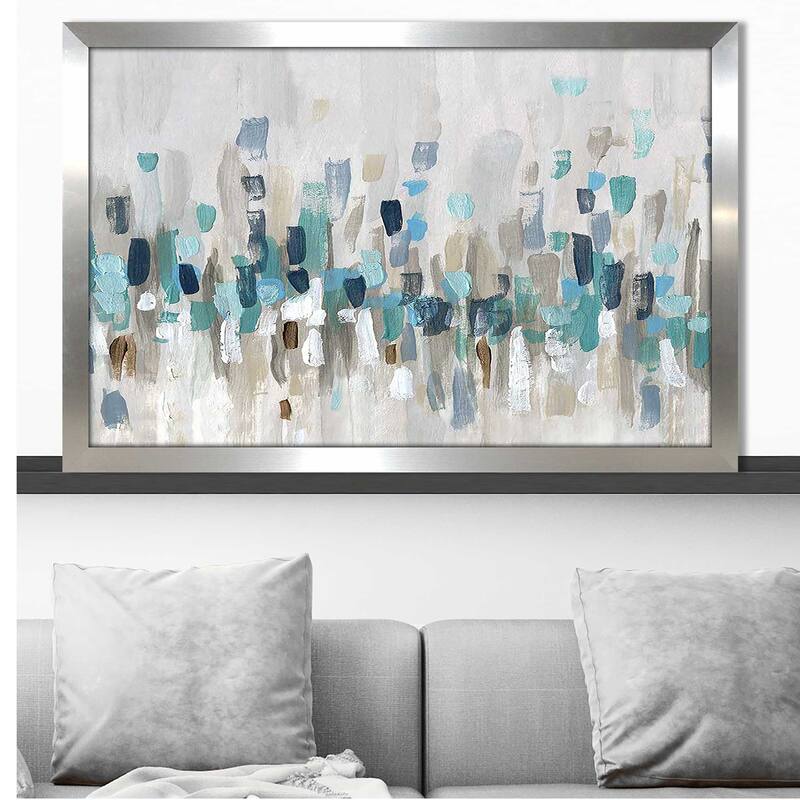 "Staccato Blue I" by Katrina Craven Print on Acrylic