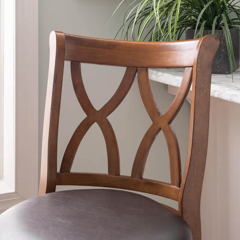 Carmen Big & Tall Rustic Oak Barstool