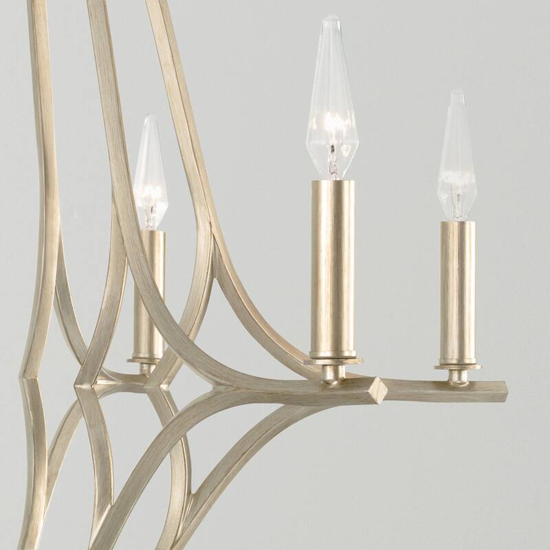 Claire 6-light Brushed Champagne Hanging Chandelier