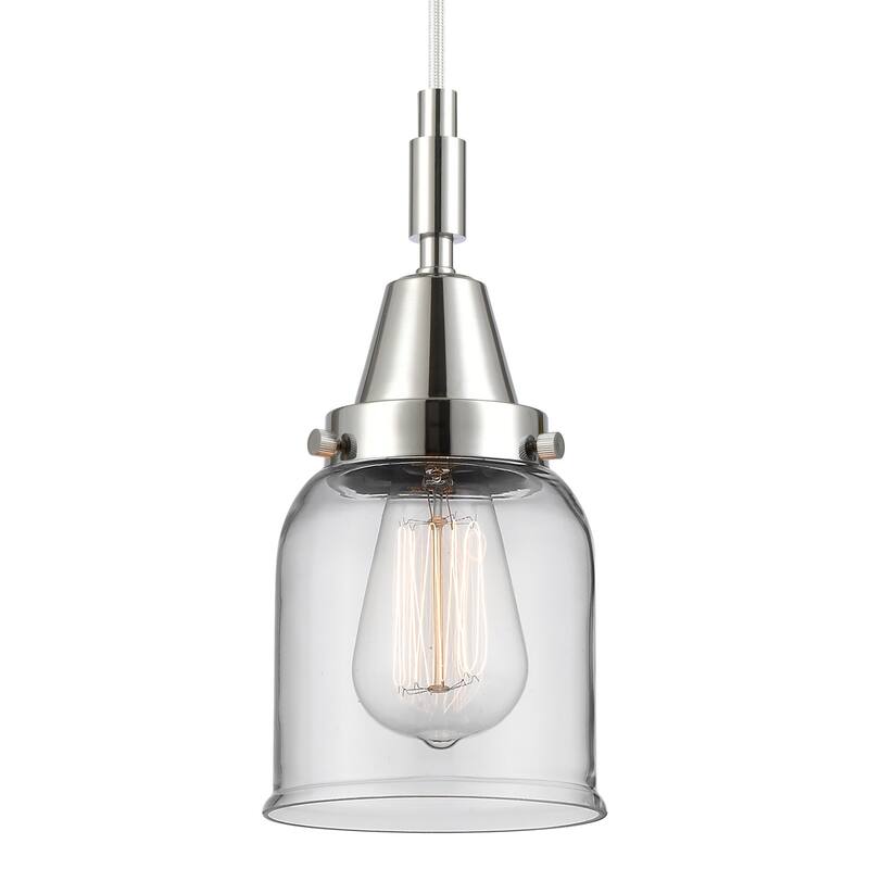 Innovations Lighting 447-1P-G52 Bell 5" Wide Mini Pendant with Clear - Polished Chrome