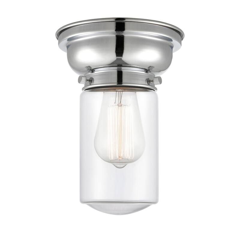 Innovations Lighting Dover 6" Wide Convertible Flush Mount Ceiling - Polished Chrome / Clear