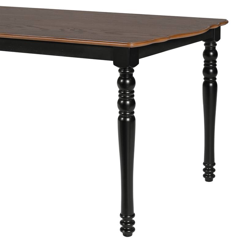 Expandable Dining Table Set For 4 To 8, Rustic Space-Saving Table With Removable Leaves,Wooden Dining Room Table