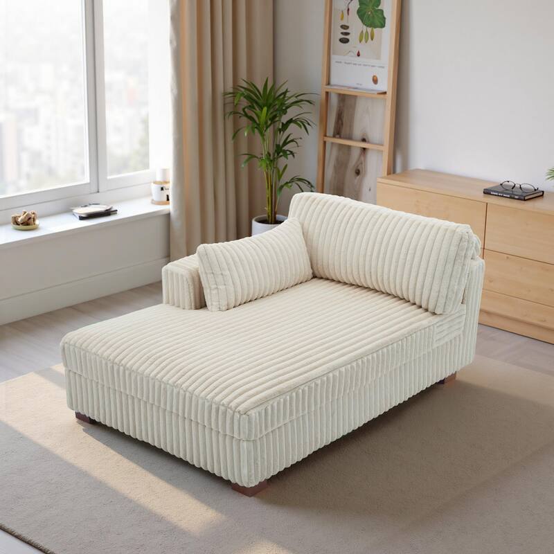 DREAMSIDEA Modern Oversized Chaise Lounge Sofa for Living Room
