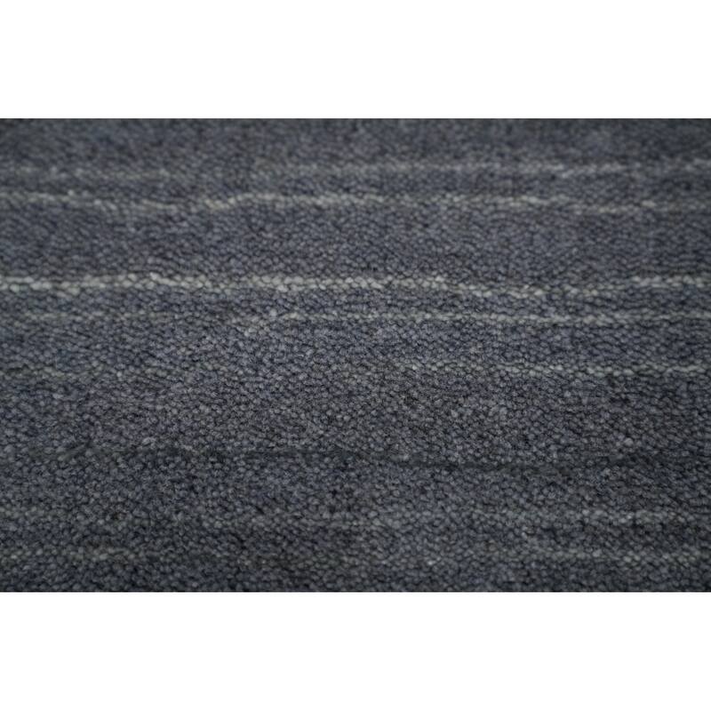 Hand Knotted Oriental 100% Wool Carpet Tribal Tribal Greys & Charcoal Gabbeh Area Rug - 10' 1'' X 8' 3''