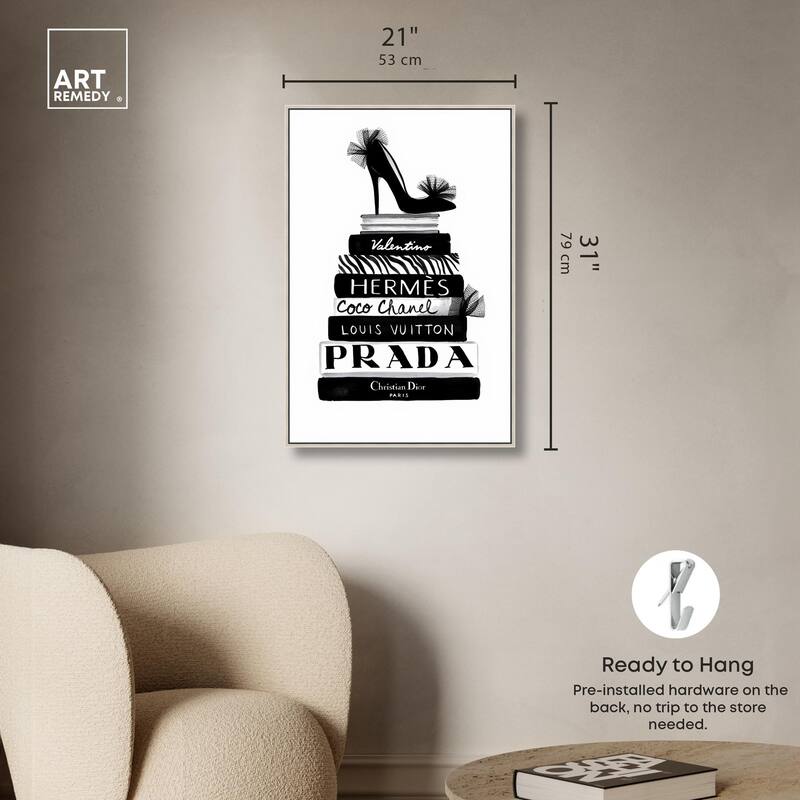 Library Luxe Canvas by Art Remedy