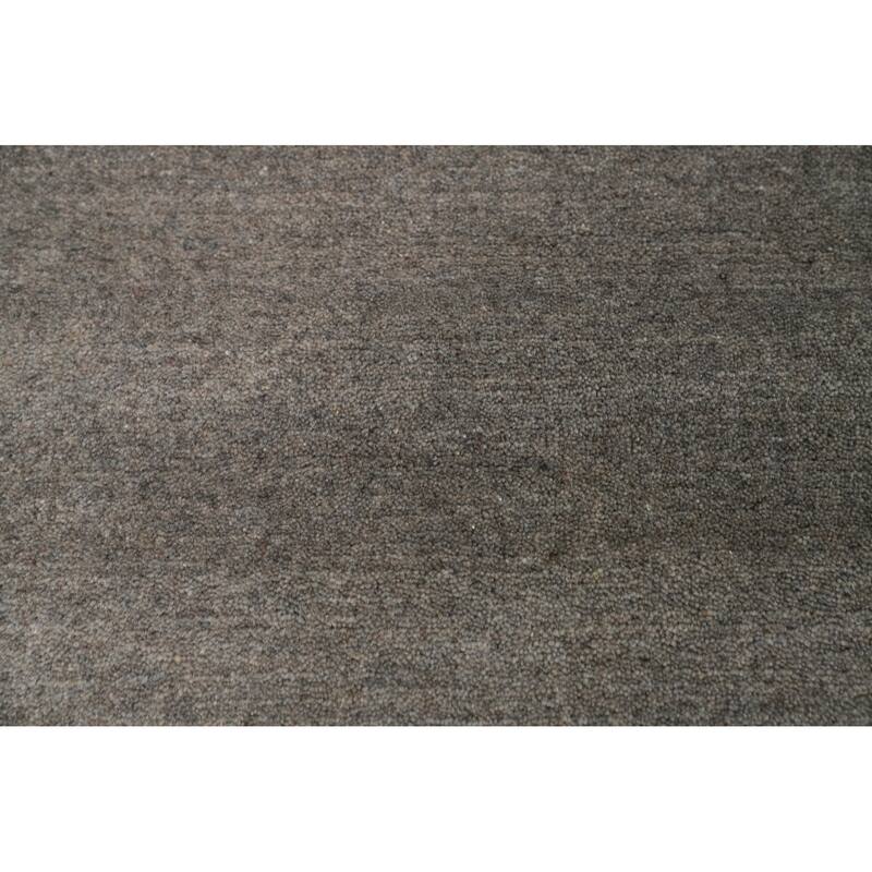 Hand Knotted Oriental 100% Wool Carpet Tribal Animal Pictorial Greys & Charcoal Gabbeh Area Rug - 12' 6'' X 9' 3''