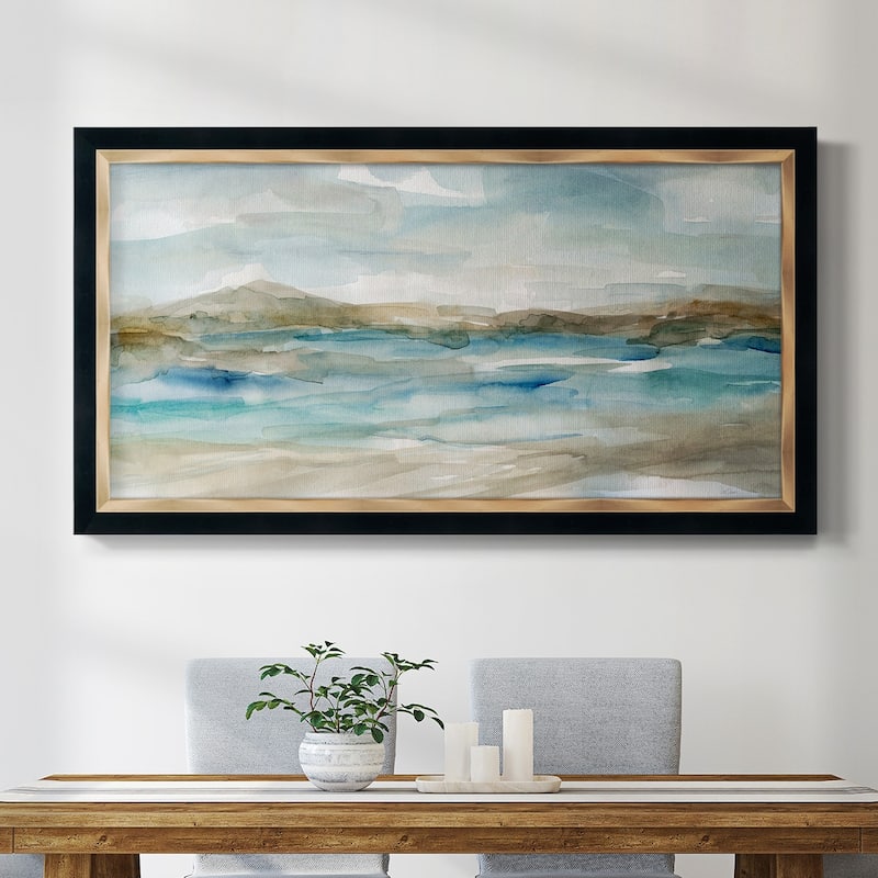 Peaceful Beach II Premium Framed Canvas- Ready to Hang
