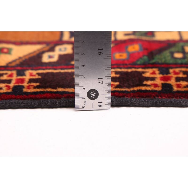 ECARPETGALLERY Hand-knotted Teimani Red Wool Rug - 3'7 x 6'6