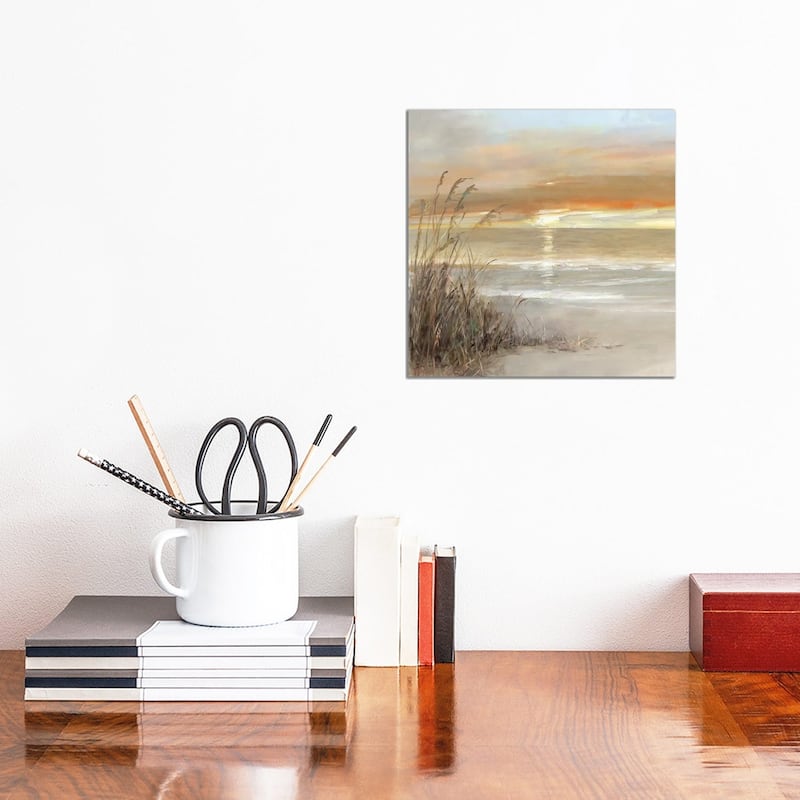 iCanvas "Malibu Sunset" by Sally Swatland Canvas Print - 12x12x1.5