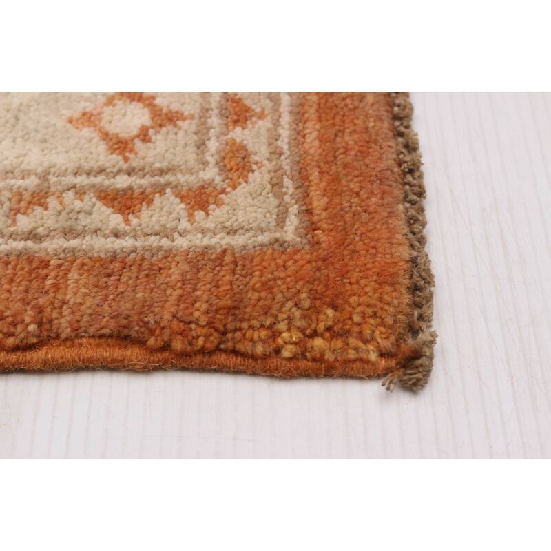ECARPETGALLERY Hand-knotted Chobi Finest Burnt Orange Wool Rug - 7'10 x 10'0