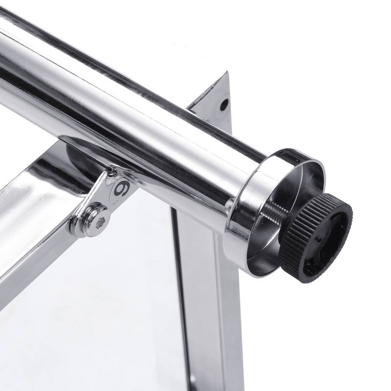 43.31"Chrome Glass Sofa Table,Acrylic Side Table,Console Table for Living Room,Bedroom