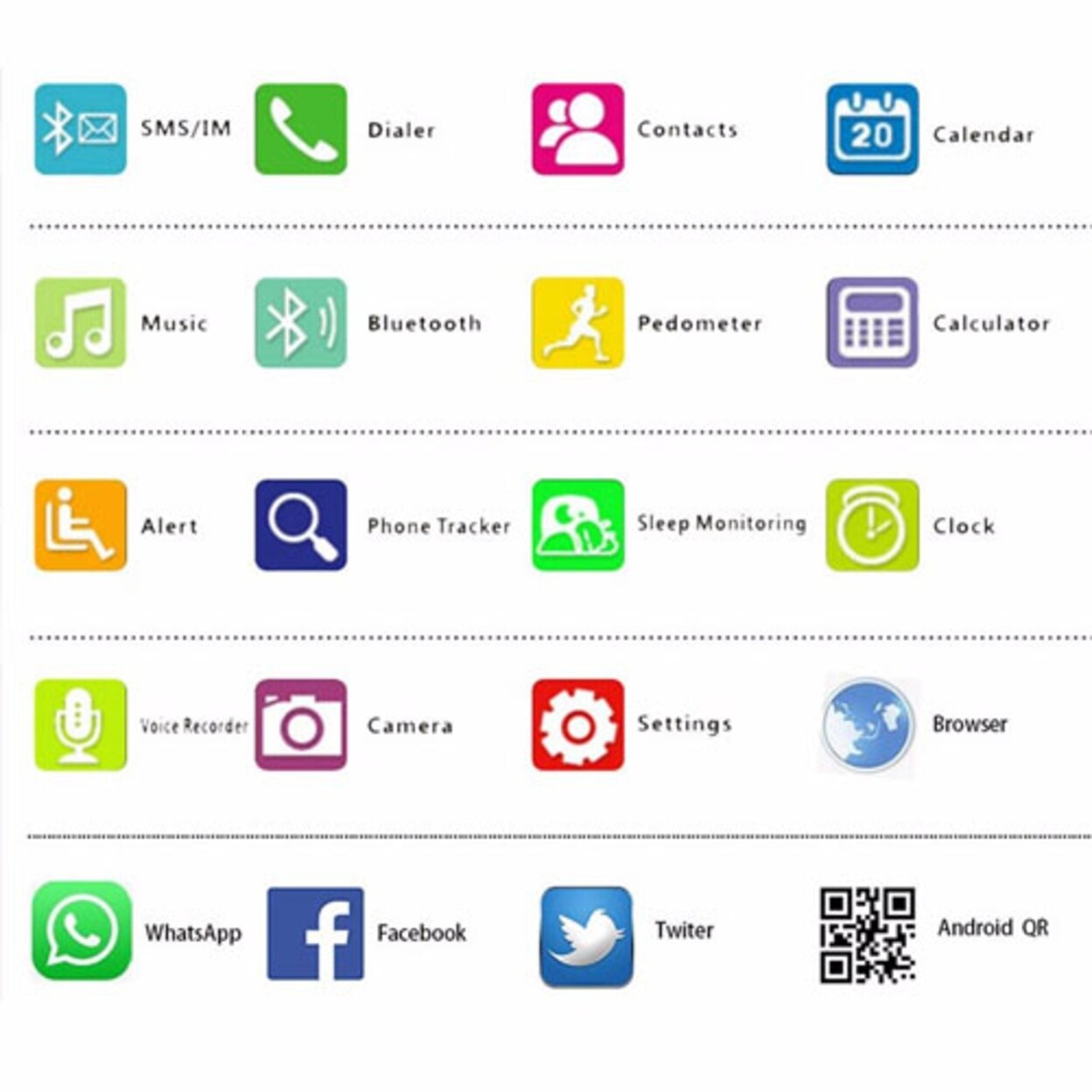 multifunctional bluetooth smartwatch for android and iphone