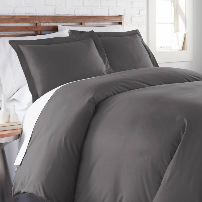 Vilano Comfort Premium Ultra-soft 3-piece Duvet Cover Set - Slate - 3 Piece - King