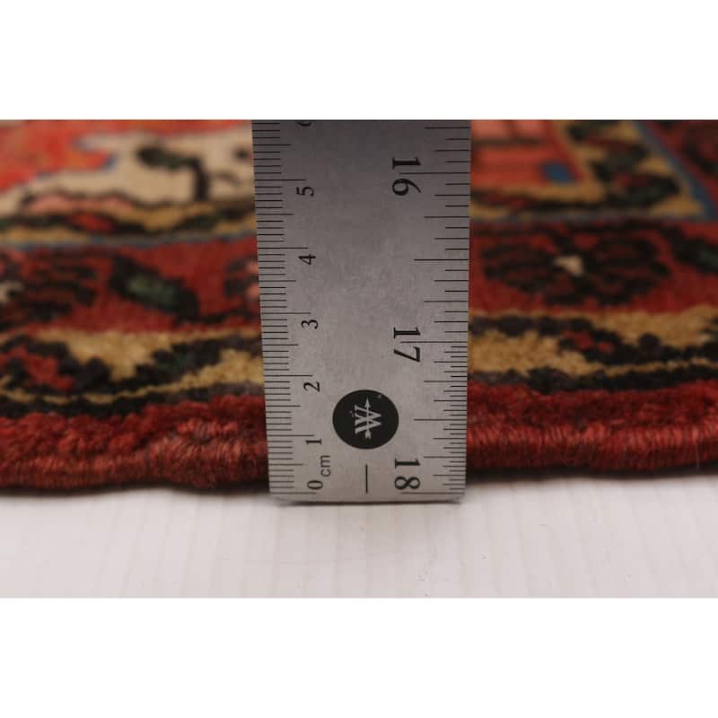 ECARPETGALLERY Hand-knotted Andelz Red Wool Rug - 3'5 x 9'1