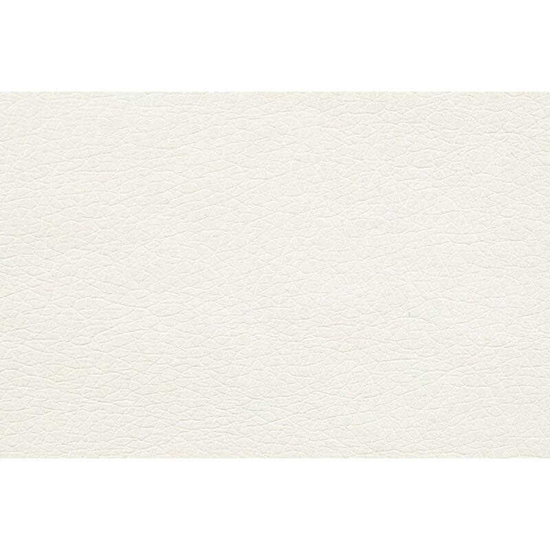 Doel 2pc Sectional Sofa Set w Right Facing Chaise, White Faux Leather