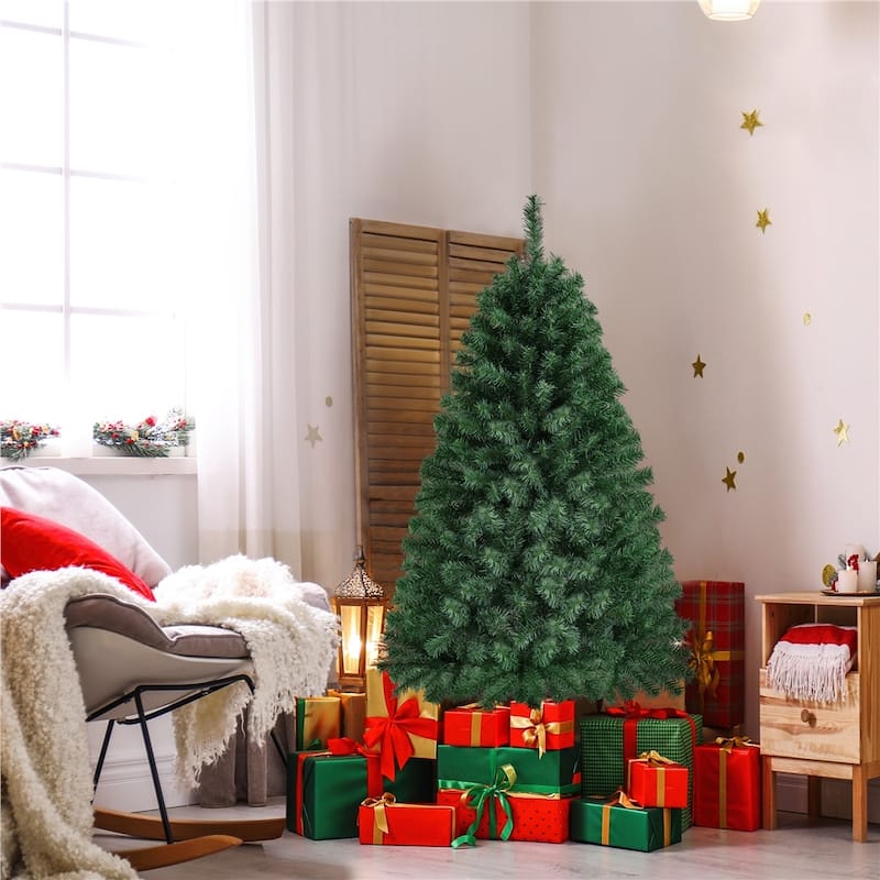 Yaheetech Premium Spruce Hinged Artificial Full Christmas Tree
