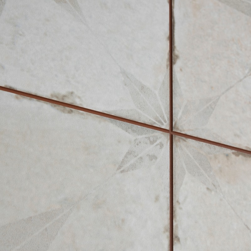 Merola Tile Kings Star White 17-5/8" x 17-5/8" Ceramic Floor and Wall Tile