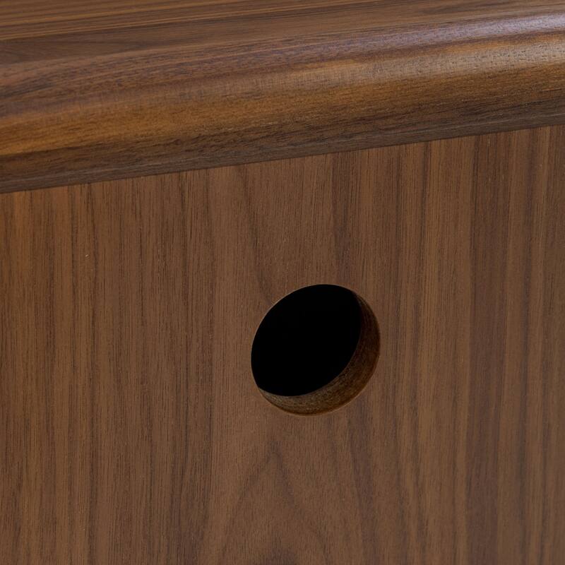 Poly & Bark Marla American Black Walnut Nightstand
