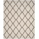 preview thumbnail 35 of 145, SAFAVIEH Hudson Shag Ariola Trellis 2-inch Thick Rug 10' x 14' - Ivory/Grey