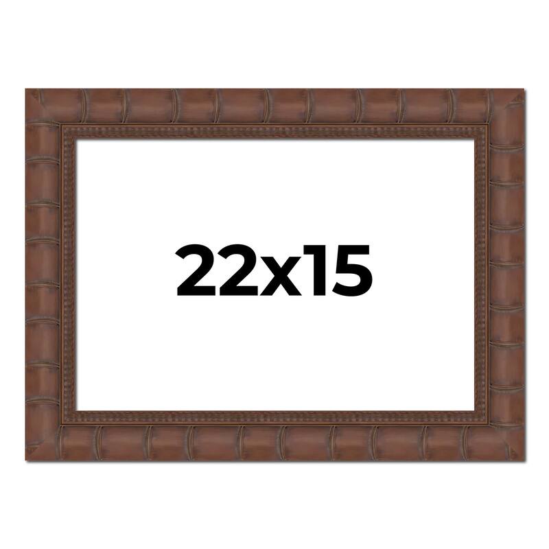 22x15 Frame Pewter Solid Wood Picture Frame Width 1.625 Inches | Interior Frame Depth 0.6875 Inches