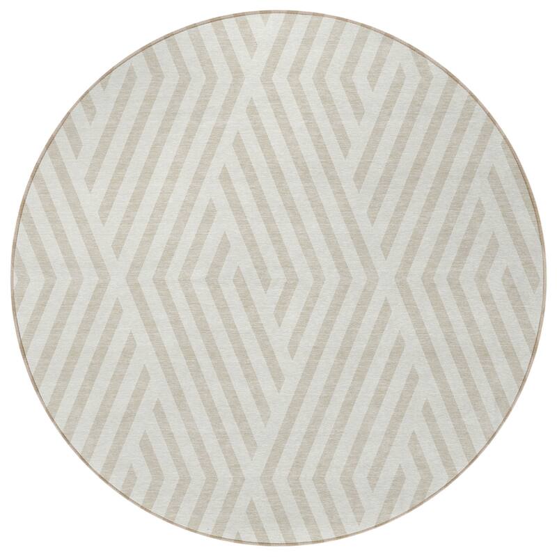Gaso Stylish Geometric Weather Resistant Timeless Fusion Outdoor Rug