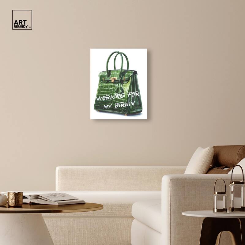 Doll Memories - Greeny Dream Canvas by Art Remedy, Gallery Wrapped