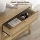 preview thumbnail 25 of 37, Set of 2 Farmhouse Style Nightstands with 3 Drawers