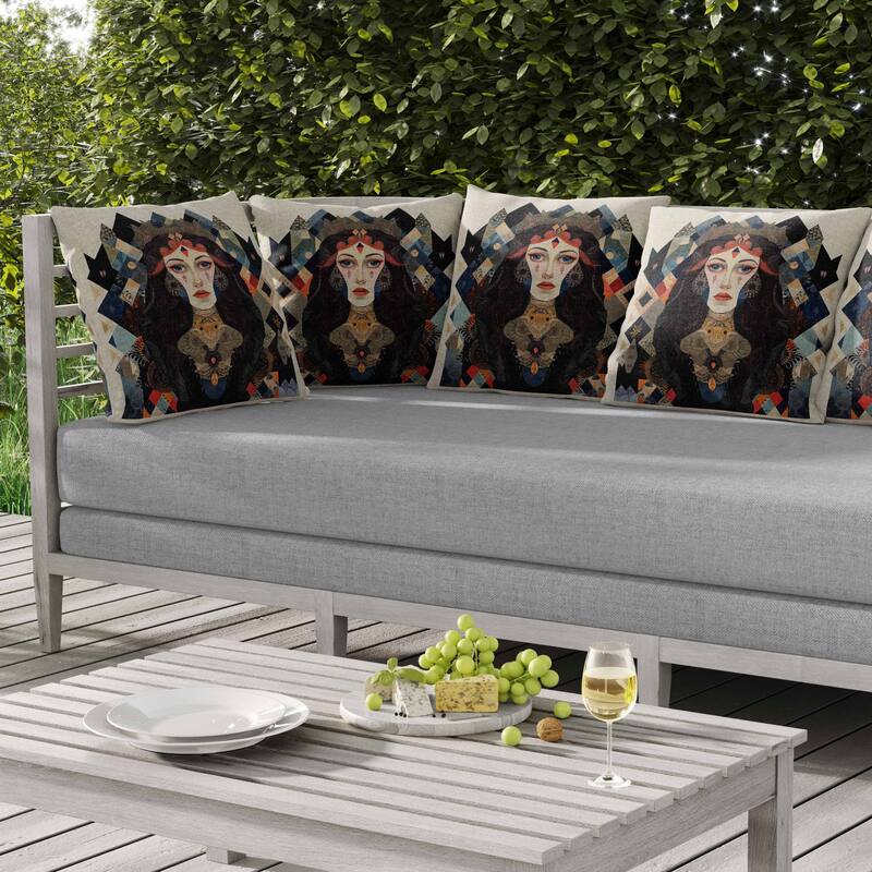 Supreme Serenity Indoor/Outdoor Reversible Throw Pillow Multi