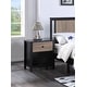 preview thumbnail 1 of 11, Olive & Opie Connelly Nightstand Black/Vintage Walnut