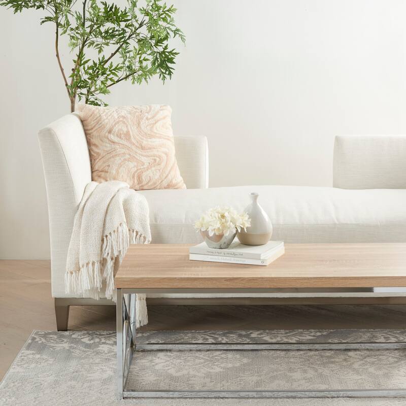 Mina Victory Plush Marble Throw Pillow