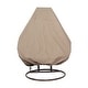 preview thumbnail 14 of 69, LeisureMod Chair Cover for 2-Person Hanging Egg Swing - Or Full Outdoor Wicker Patio Swing Lounger Chair with Stand & Cushions