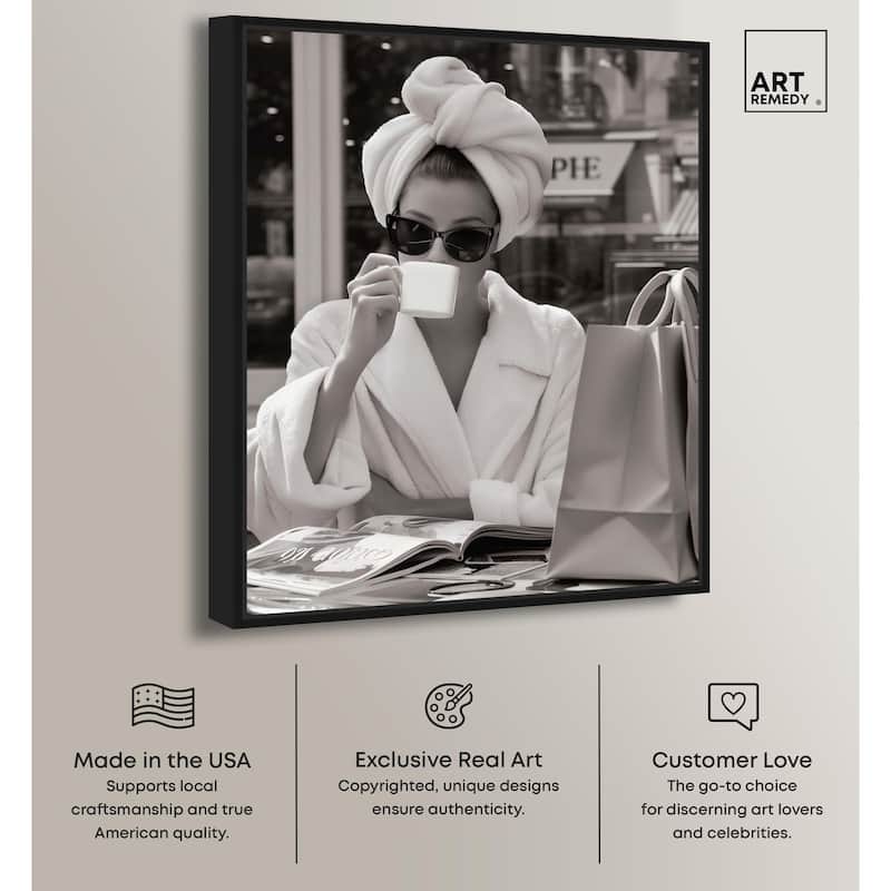 Early Morning Coffee Canvas by Art Remedy