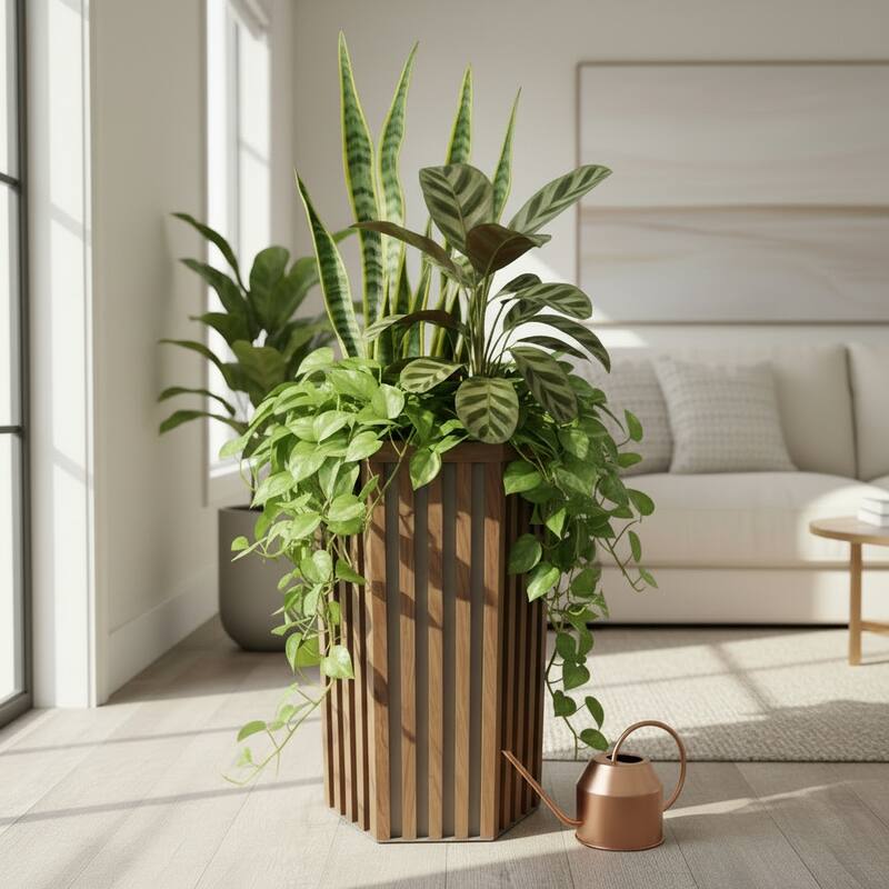 Hexagon Column Planter