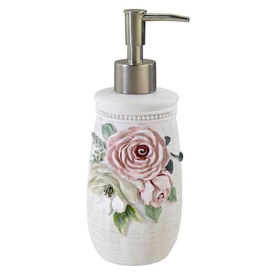 Avanti Linens Spring Garden Lotion Dispenser - White - Lotion Dispenser