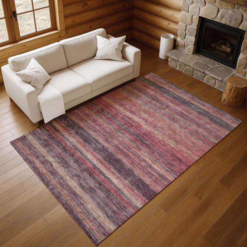 Premium Washable Super Soft Ombre Stripes Mayfield Rug