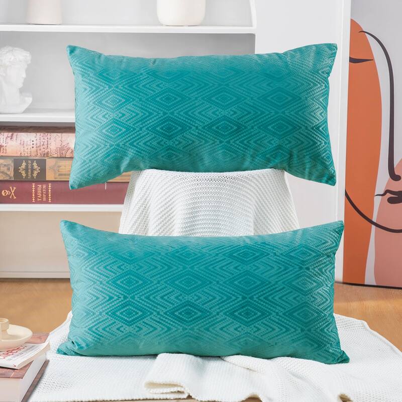 Tonopah Ikat Velvet Throw Pillow Cover Set, NO INSERT