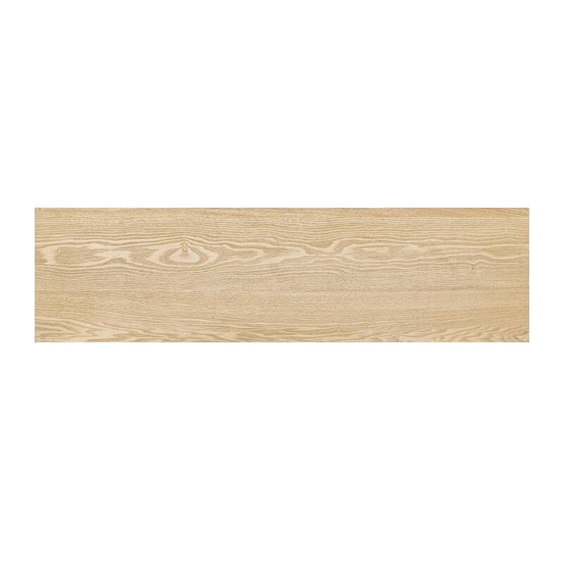 52 Inch 2 Drawers Console Table/Bar Table with Natural Wood Finish