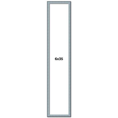 6x35 Frame Rustic Sky Blue Solid Wood Picture Frame | 0.75 Inch