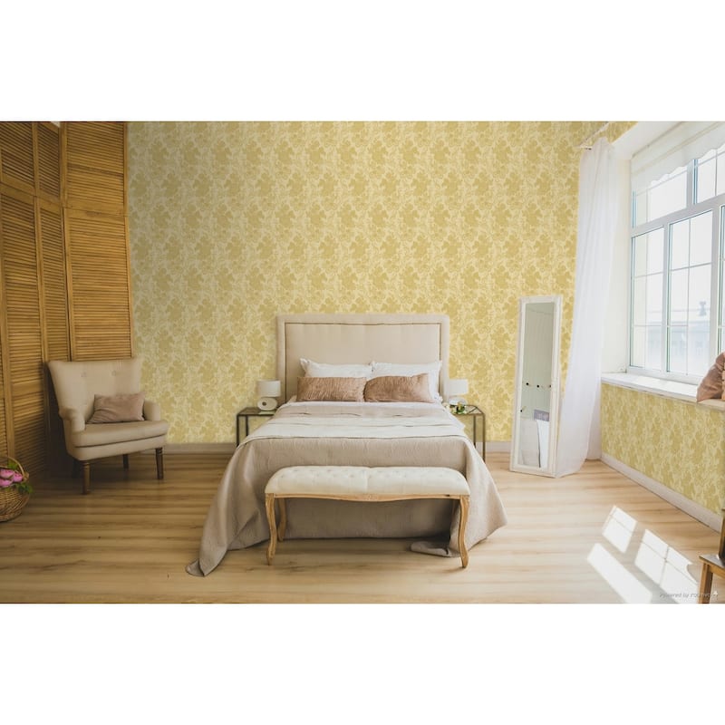 Galerie Wallcoverings Italian Classics 4 Collection Embossed Floreale Floral Bunch Vinyl on Non-woven Matte Wallpaper Roll