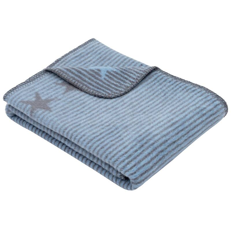 IBENA Stars and Stripes Baby & Children's Blanket 'Lelu Midi'