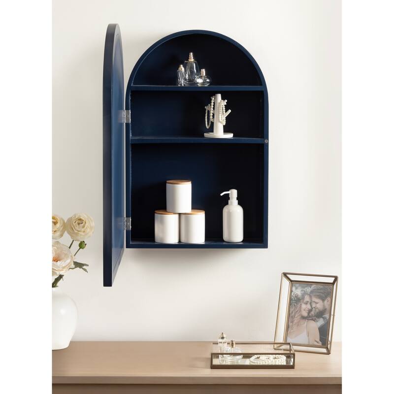 Kate and Laurel Arcott Arch Mirror Vanity Cabinet - 20x6x30